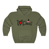 I❤Chess - Classic Hooded Sweatshirt