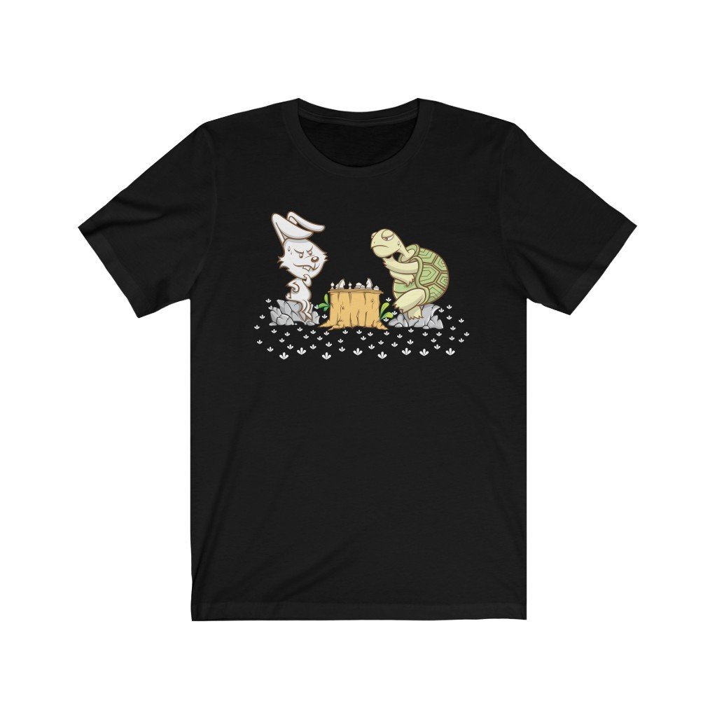 Bunny vs Turtle: game of patience & speed - Classic Tee - MateInFour