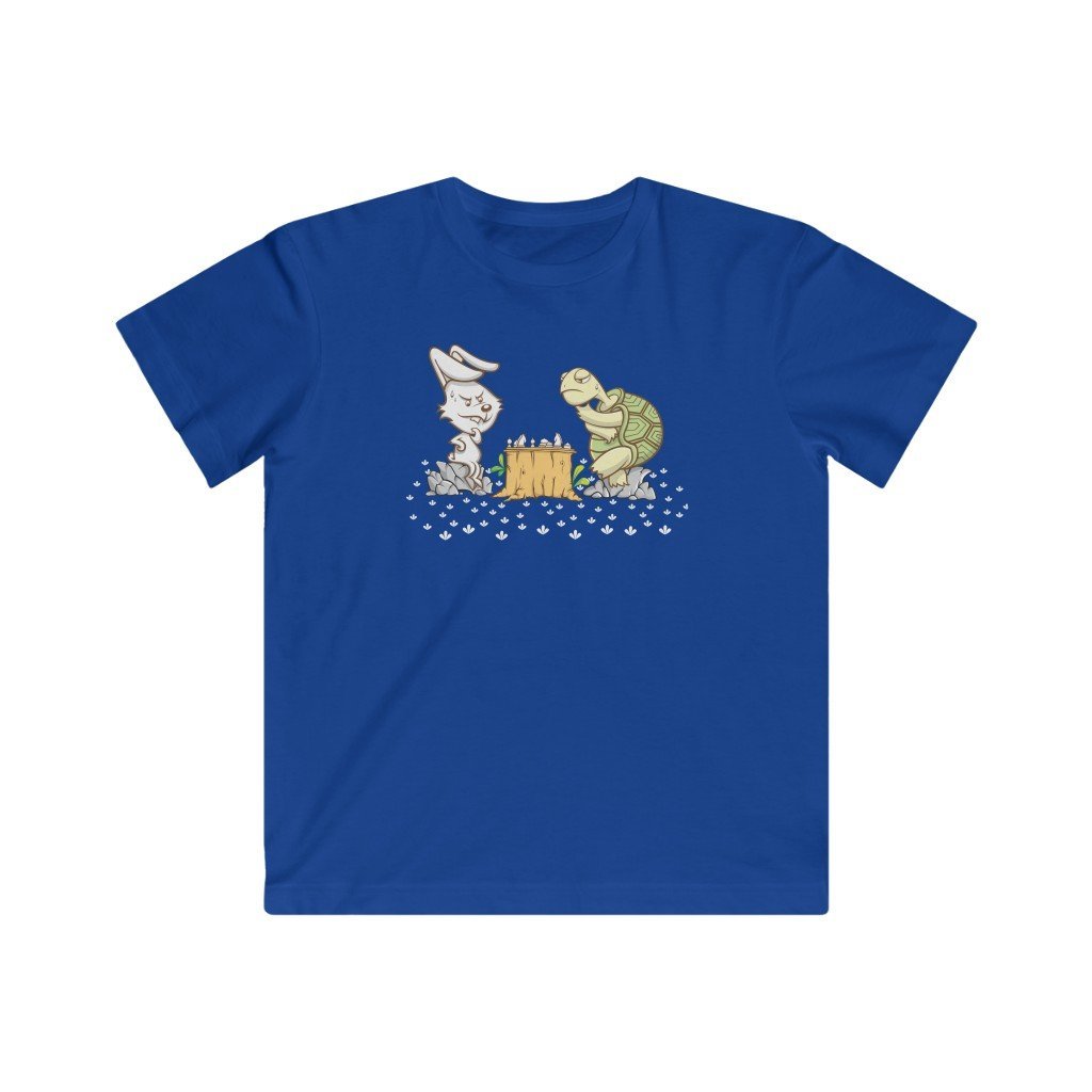 Bunny vs Turtle: game of patience & speed -Kids (0-12 yrs) Classic Tee - MateInFour