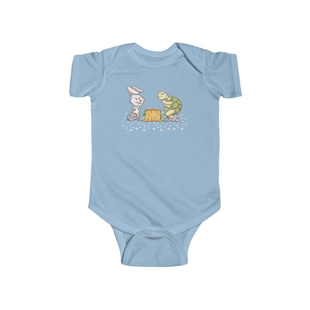 Bunny vs Turtle - Infant Fine Bodysuit/Jumper - MateInFour