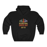 Chess Day July 20 - Classic Hooded Sweatshirt - MateInFour