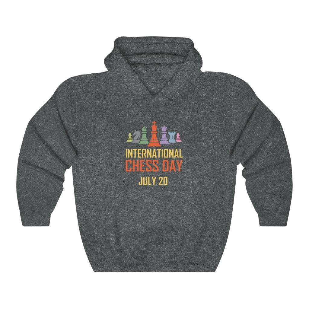 Chess Day July 20 - Classic Hooded Sweatshirt - MateInFour