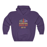 Chess Day July 20 - Classic Hooded Sweatshirt - MateInFour