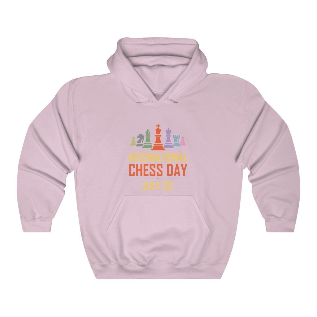 Chess Day July 20 - Classic Hooded Sweatshirt - MateInFour