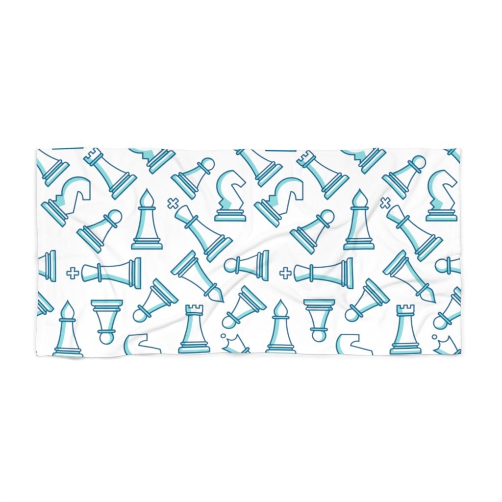 Chess Pieces chess Beach Towel - MateInFour