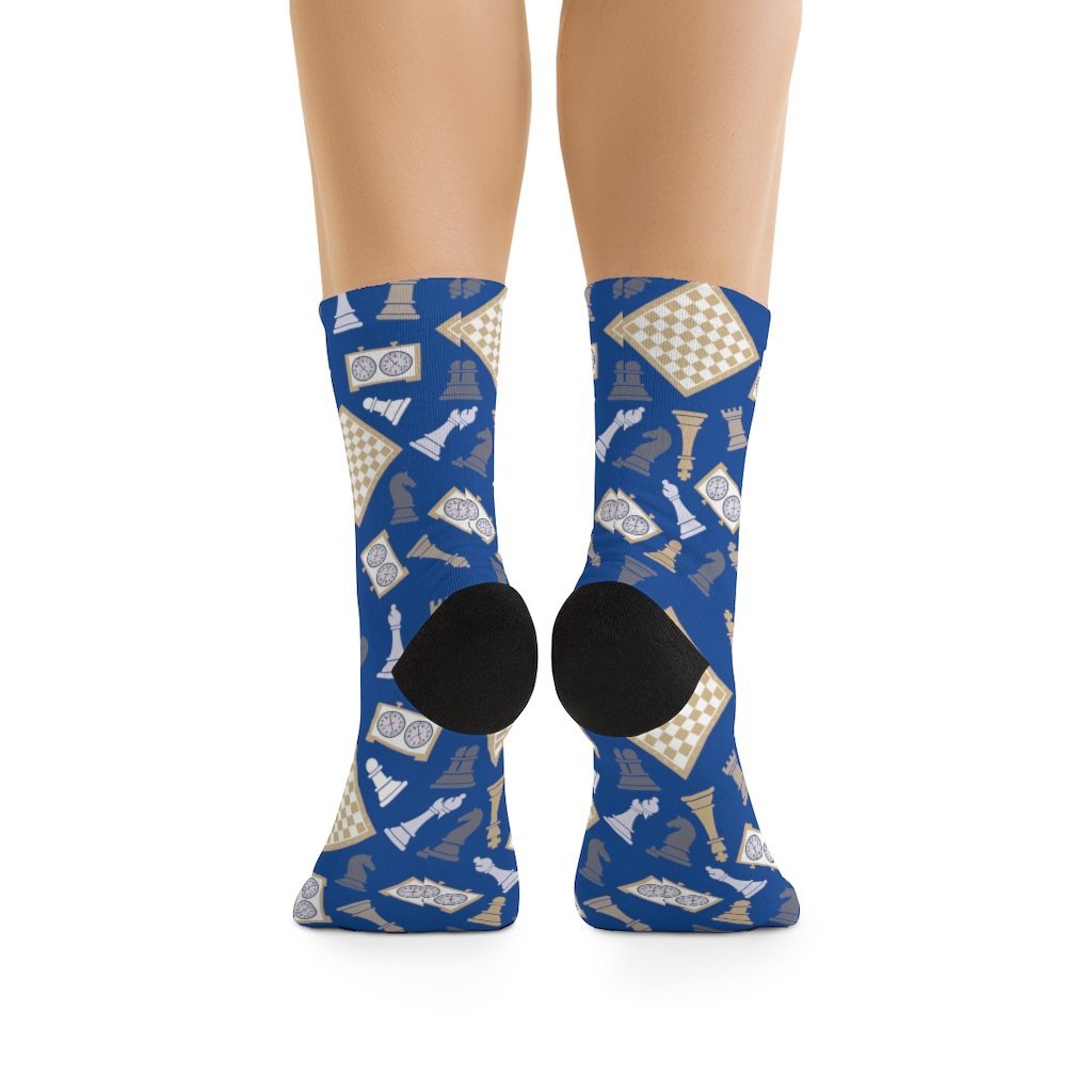 Chess Pieces, Clocks and Boards "Tribe DTG" Socks - MateInFour