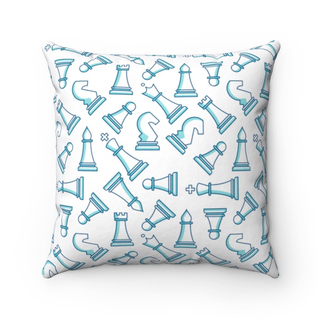 Chess Pieces Square Pillow - MateInFour