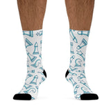 Chess Pieces "Tribe DTG" Socks - MateInFour