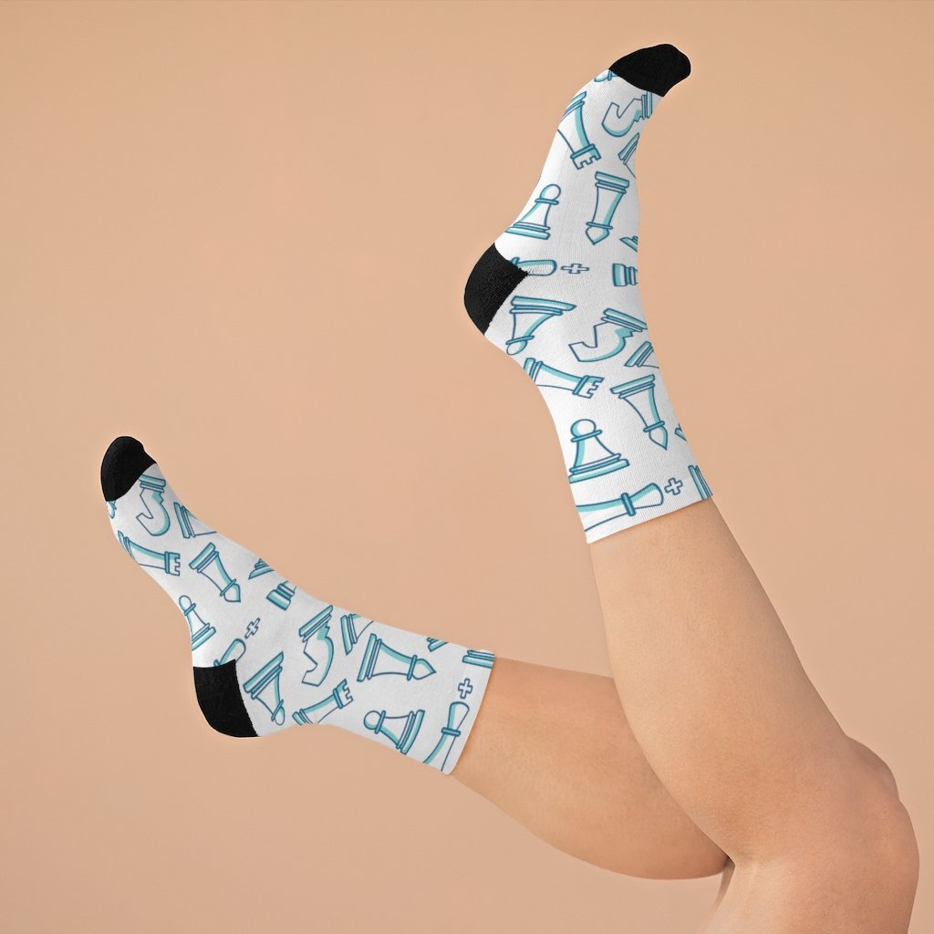 Chess Pieces "Tribe DTG" Socks - MateInFour