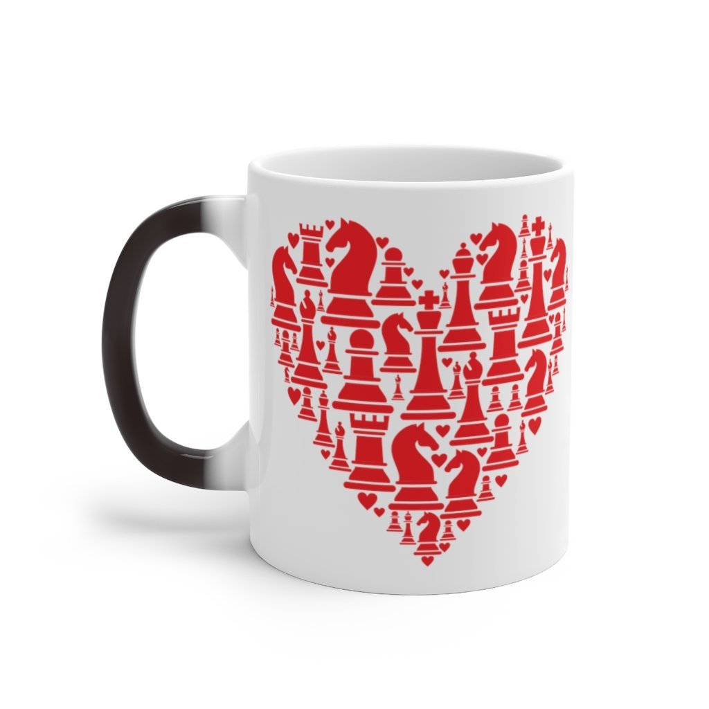 Heart of Chess - Color Changing Mug - MateInFour