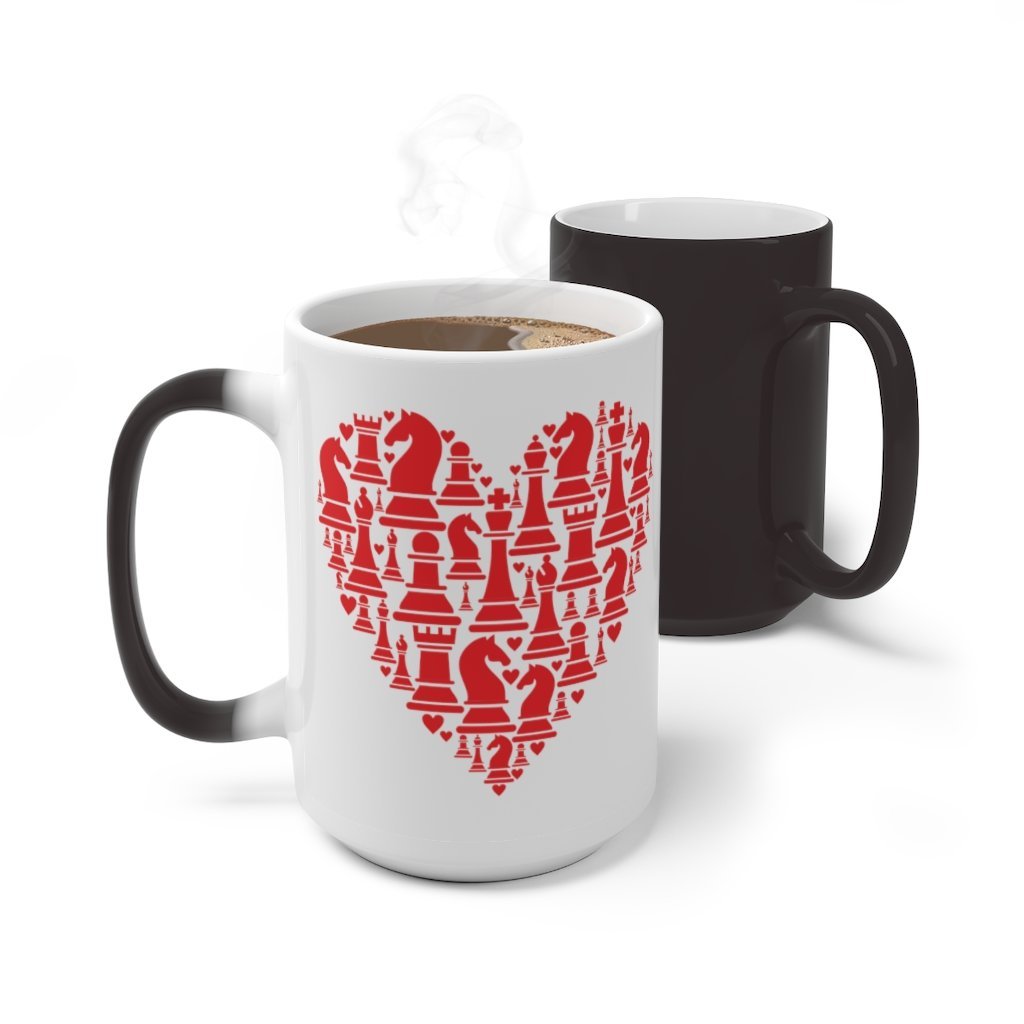 Heart of Chess - Color Changing Mug - MateInFour