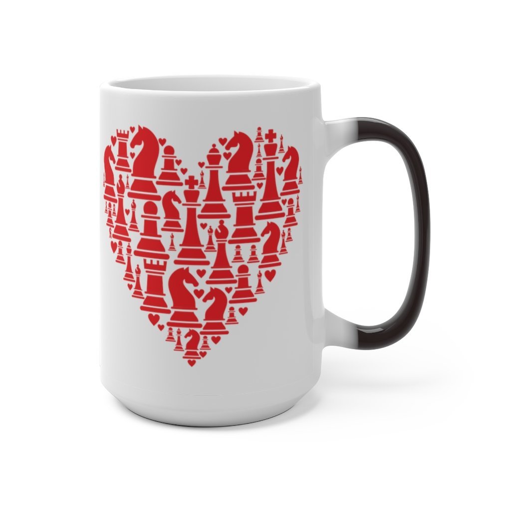 Heart of Chess - Color Changing Mug - MateInFour