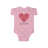 Heart of Chess (I love chess!) - Infant Fine Bodysuit/Jumper - MateInFour