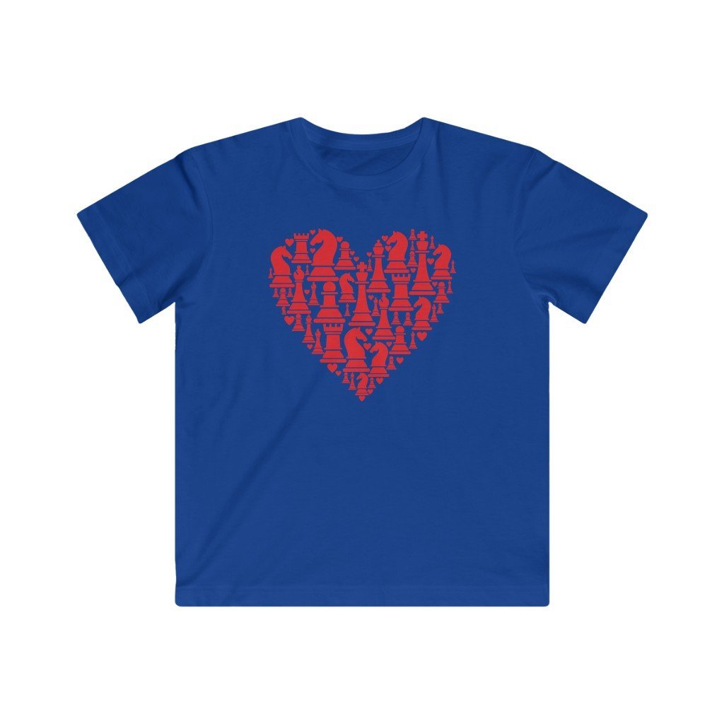 Heart of Chess -Kids (0-12 yrs) Classic Tee - MateInFour