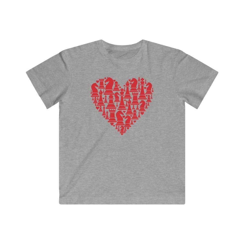 Heart of Chess -Kids (0-12 yrs) Classic Tee - MateInFour