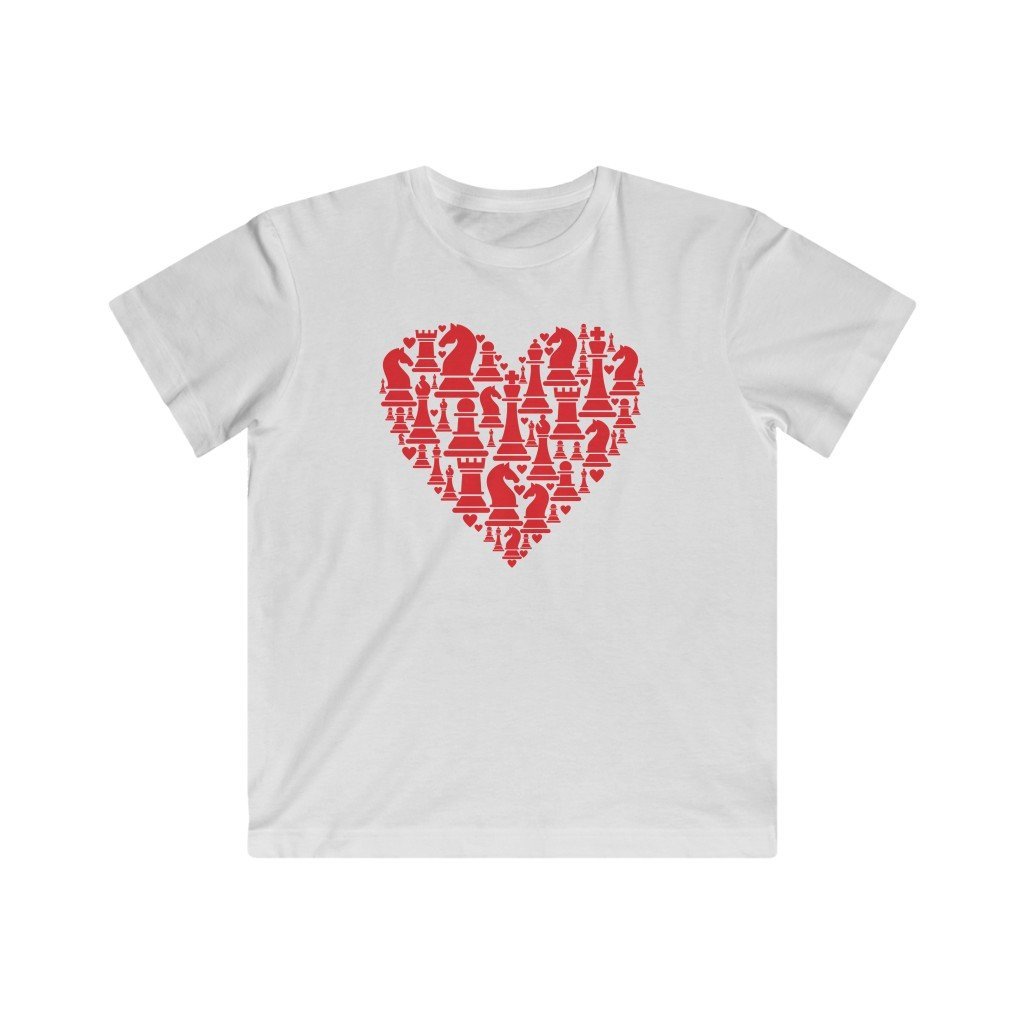 Heart of Chess -Kids (0-12 yrs) Classic Tee - MateInFour