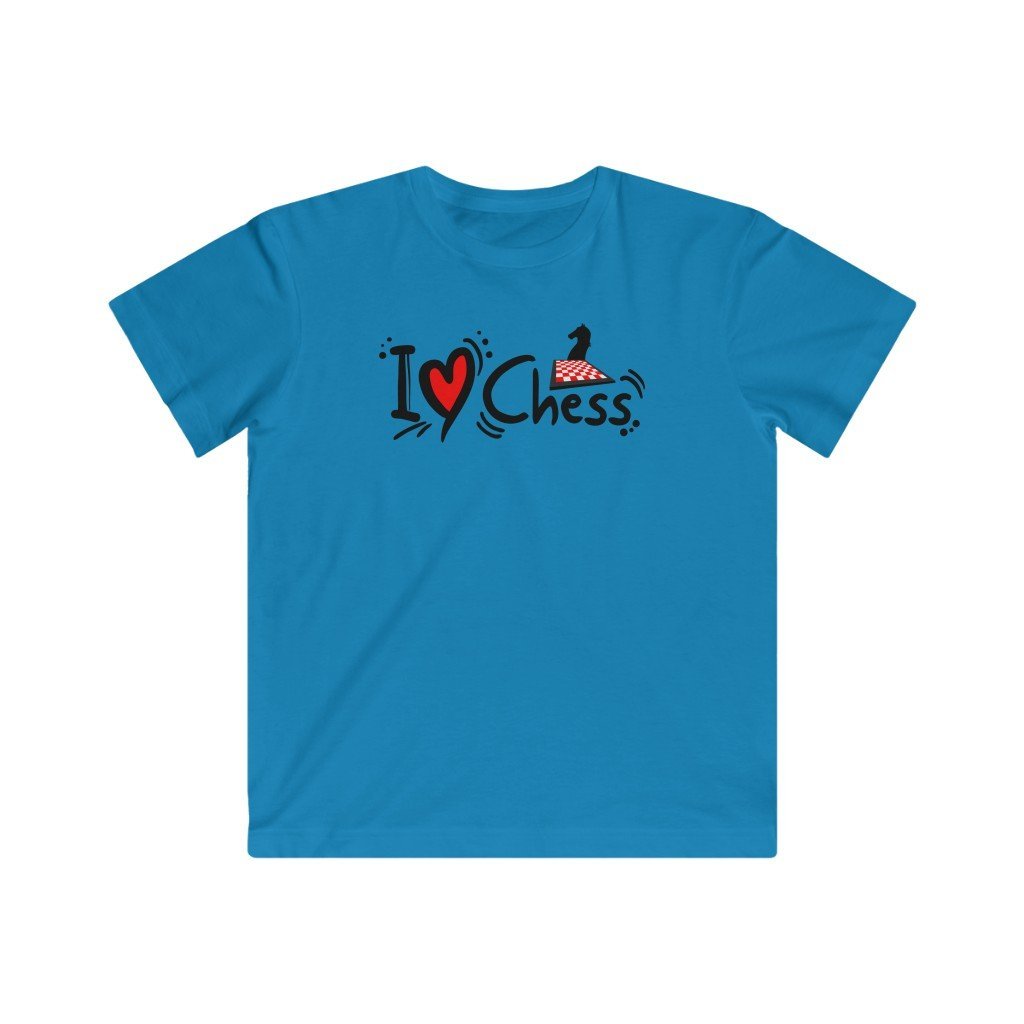 I ♥ Chess -Kids (0-12 yrs) Classic Tee - MateInFour