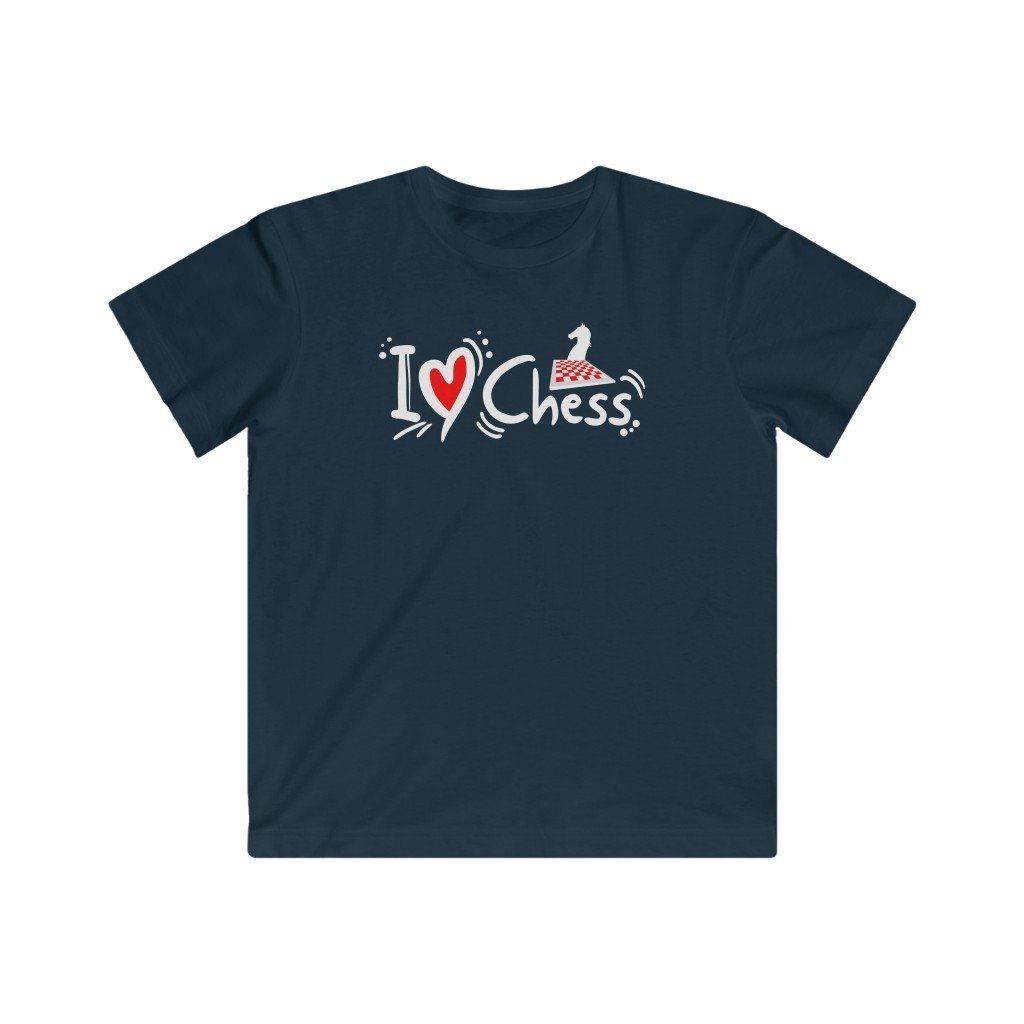 I ♥ Chess -Kids (0-12 yrs) Classic Tee - MateInFour