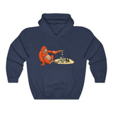 Orangutan Chess - Classic Hooded Sweatshirt - MateInFour