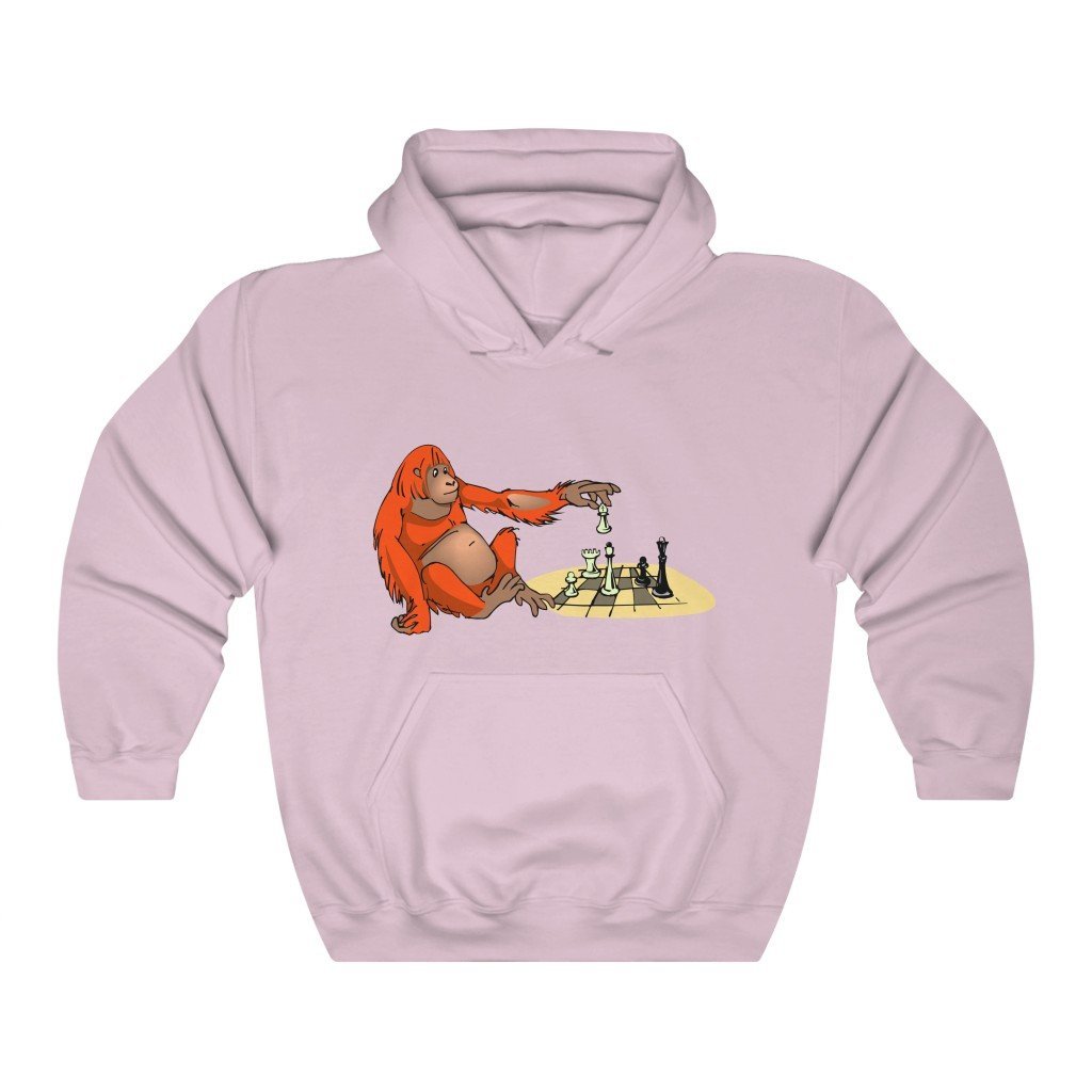 Orangutan Chess - Classic Hooded Sweatshirt - MateInFour