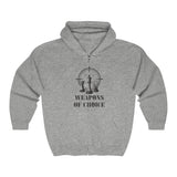 WEAPONS OF SHIRT Unisex Full Zip Hooded Sweatshirt - MateInFour